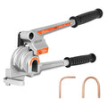 Pipe Tube Bender 3-in-1 Lever Type, Fits 1/4" 3/8" 1/2" O.D. Tubes, 0-180° Bending, Aluminum Alloy Lightweight Portable Tube Bender for Copper Aluminum HVAC Automotive DIY Plumbing Repair