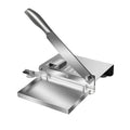 Stainless Steel Manual Meat Slicer Frozen Beef Cutter – 408 Steel Blade Rectangle Slicer for Beef Rolls Vegetables & Bone | Easy to Clean Household Meat Cutting Tool Kitchen Gadget
