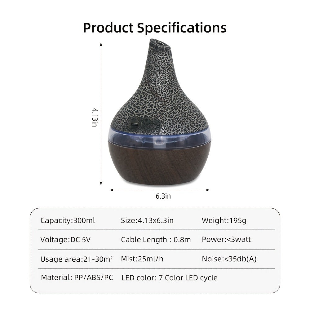 2-Pack Cool Mist Humidifier & Aromatherapy Essential Oil Diffuser with 7-Color Lights