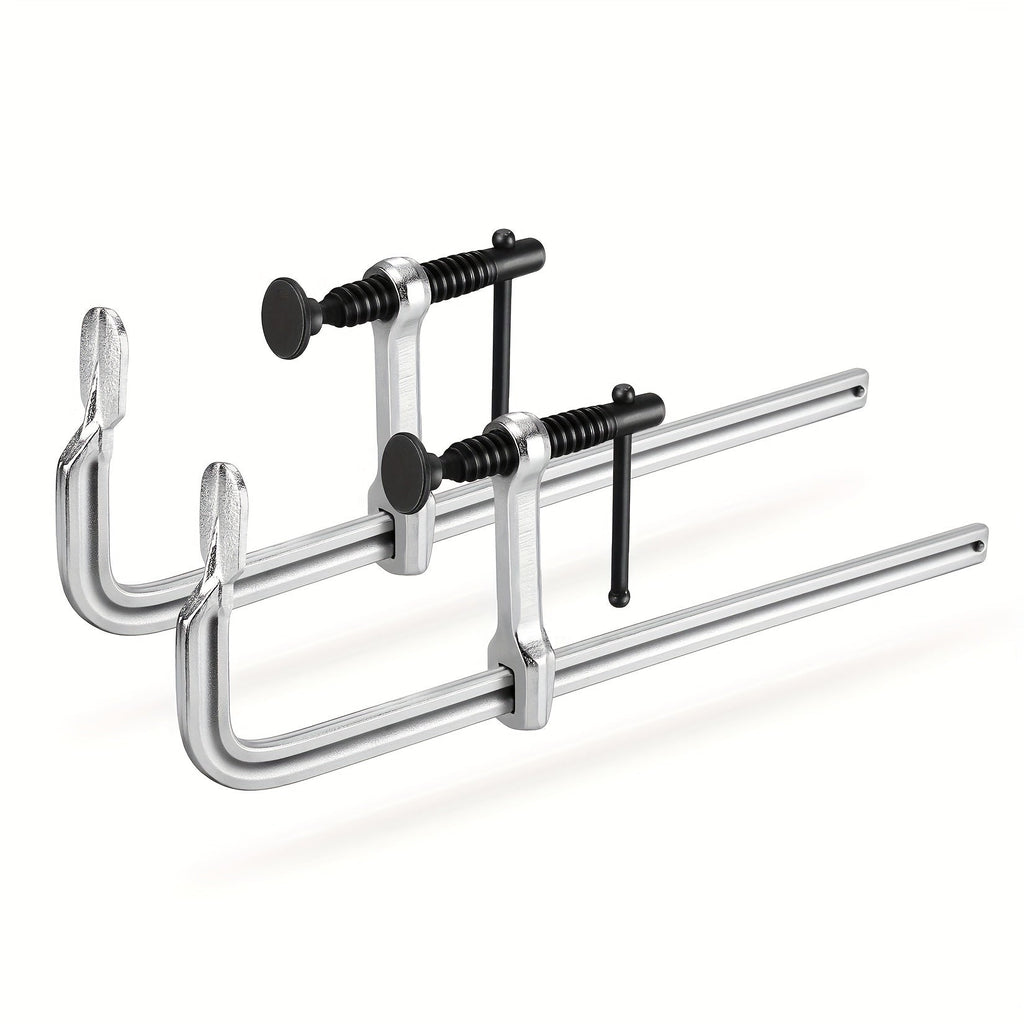 Bar Clamps 12 Inch 2-Pack – Jorgensen Light-Duty Drop Forged Steel Clamps for Woodworking, Welding & DIY Projects, Heavy-Duty Grip Bar Clamp Set
