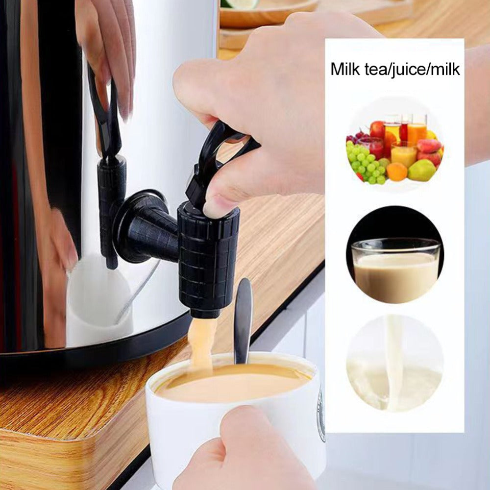 Beverage Dispenser with Spigot Insulated Drink Bucket for Hot Cold Coffee Tea Juice Water Party Catering Drink Container 6L