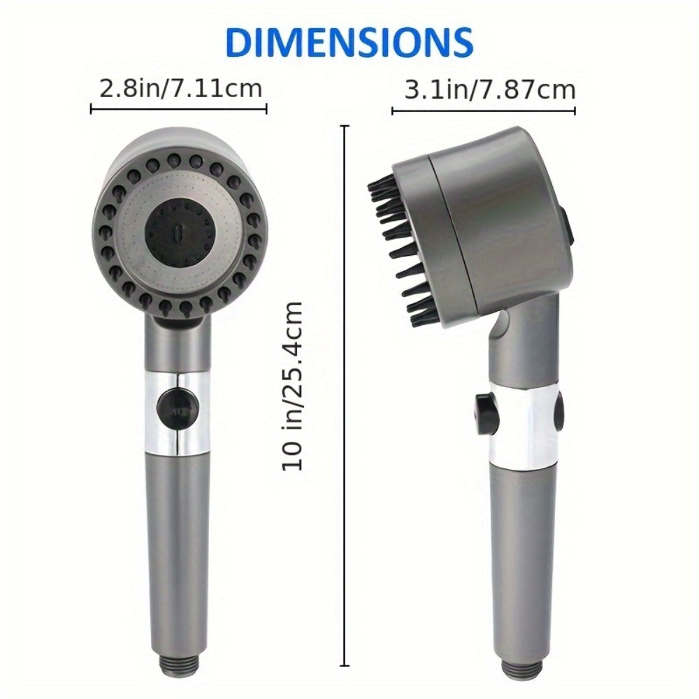 Shower Head, Filtered Set 9-Piece 3-Stage Adjustable High Pressure Handheld, Wall Mounted Rainfall Shower Combo