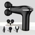 Handheld Massage Gun with Dual Heads – 3 Interchangeable Attachments for Full Body Relief | Powerful Rechargeable Fascia Gun for Back, Arms & Sports Recovery | Ideal for Running & Fitness