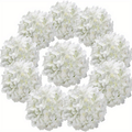 Artificial Hydrangea Flowers with Stems 60 Pack – Fake Hydrangea Flower Heads for Wedding Centerpieces, Bouquets, DIY Home Decor, Garden & Party Arrangements | Realistic Silk-Look Floral Decor