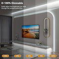 Cob Led Strip Light Dimmable 32.8ft 10m, 8mm Ultra-Thin 24V High Density Flexible COB LED Tape Light with Dimmer Switch, for TV Backlight