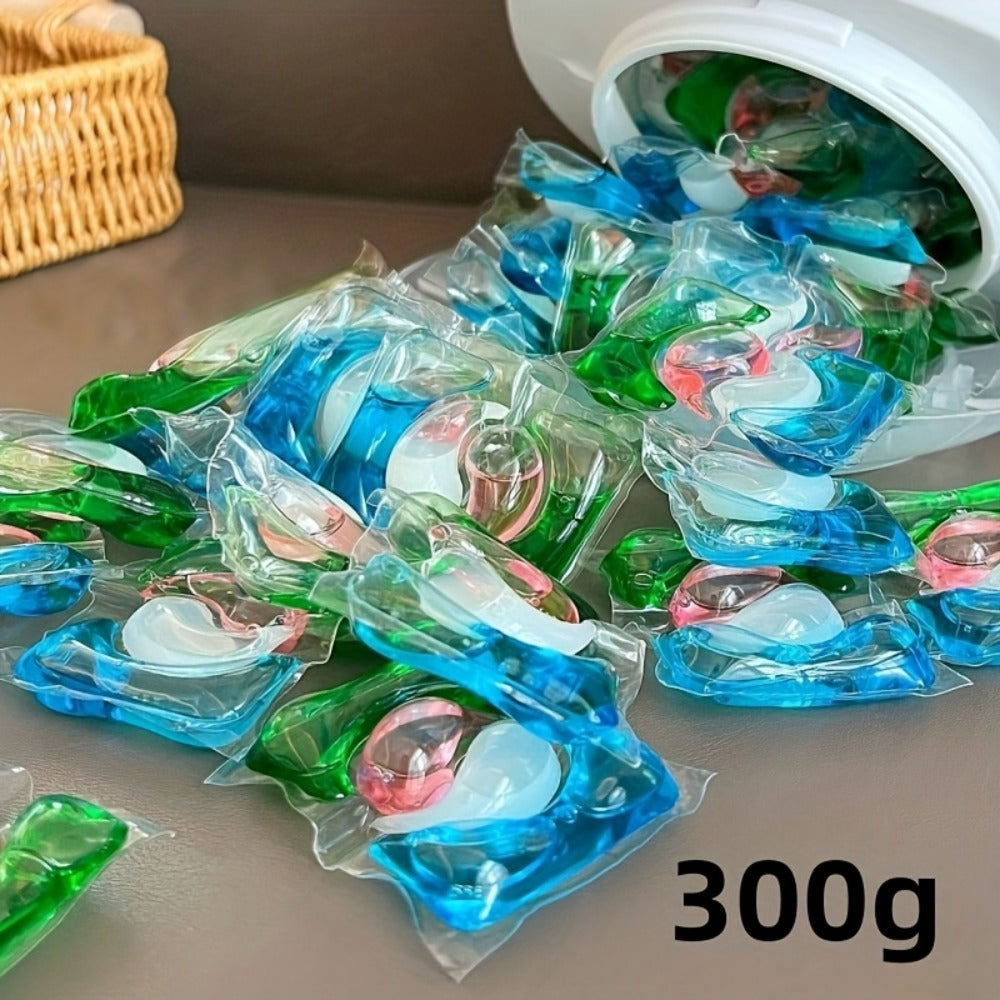 Laundry Pods Concentrated Deep Cleaning Tough Stain Removal Long-Lasting Fragrance Quick Dissolving No Residue – 200g 300g 600g Laundry Detergent Pods