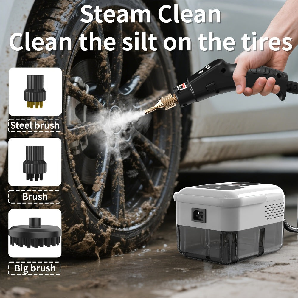 Steam Cleaner, Portable High-Temperature High-Pressure Handheld Steamer for Home, Tile & Grout Cleaning 9-Speed Adjustable