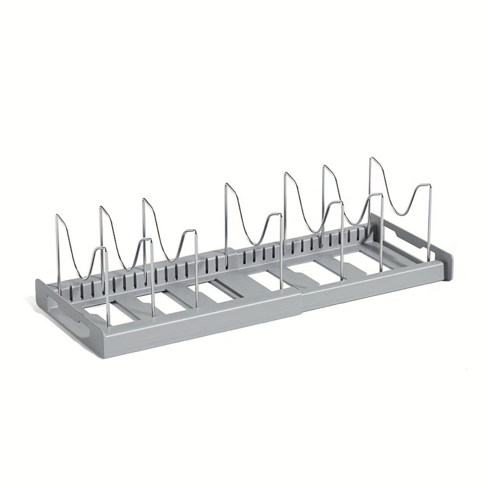 Pot Organizer with Adjustable Dividers Easy Storage Organization