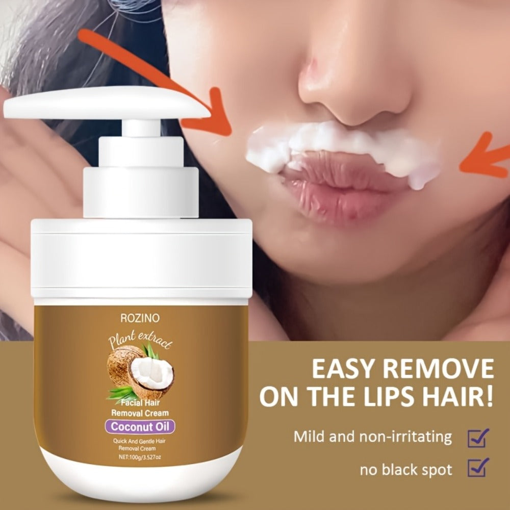Hair Removal Cream for Sensitive Skin with Coconut Essence and Aloe