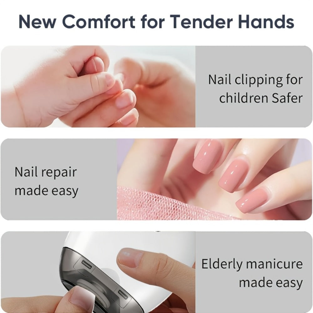 Nail Trimmer in an Electric Design with LED Light for Seniors