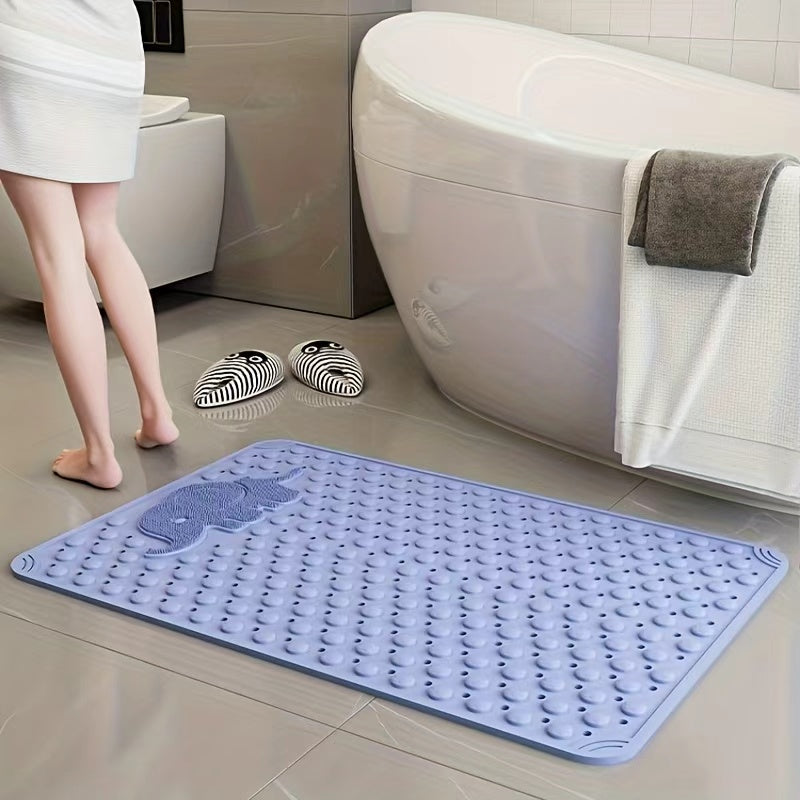 Non-Slip Bath Mat in Extra Soft TPE for the Bathtub and Shower (30x17 Inch)