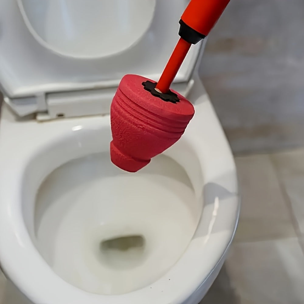 Toilet Plunger, Heavy-Duty Air Pressure Drain Cleaner, Suction Cup Clog Remover for Toilet Sink Shower Bathtub