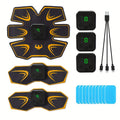 EMS Muscle Stimulator Trainer Patches – 8 Modes 19 Intensities Fitness Exerciser for Arms, Legs & Body Toning, Electric Muscle Training Pad for Home Gym Workout