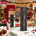 Electric Salt and Pepper Grinder Set – Rechargeable Automatic Mills with LED Light, Adjustable Coarseness & 3.72oz Capacity for Home Kitchen, BBQ, Restaurant & Outdoor Entertaining