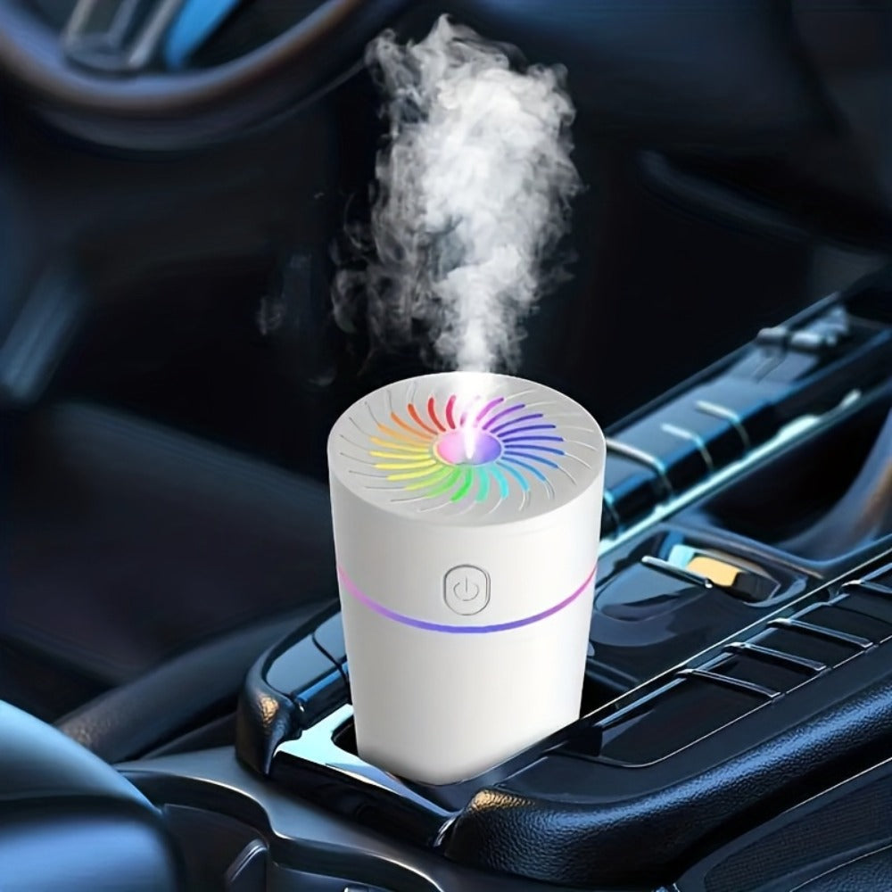 USB Cool Mist Humidifier for Bedroom and Office with a Color-Changing Night Light