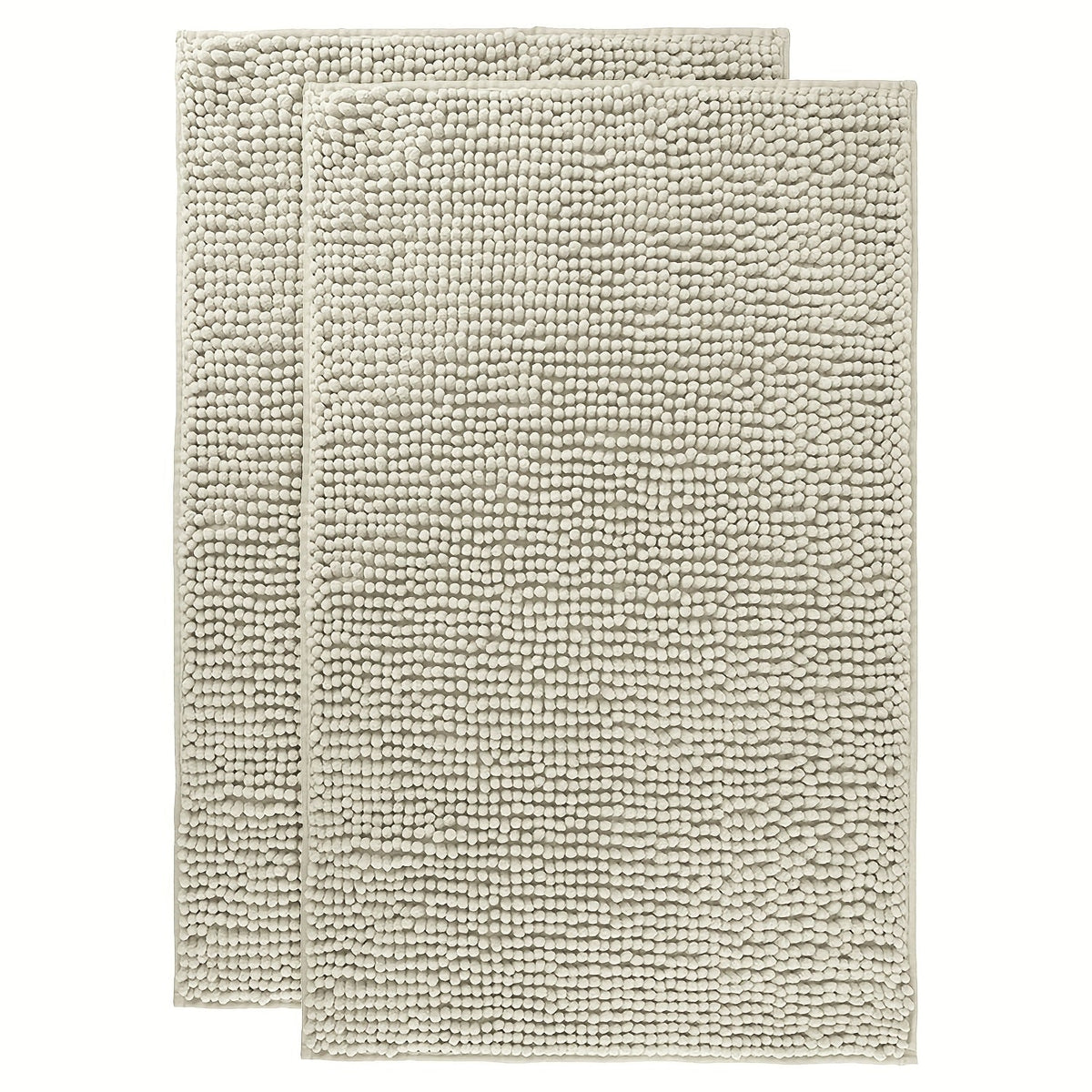 Chenille Bath Rug Extra Thick Soft Absorbent Non-Slip Bathroom Mat Machine Washable, Multiple Sizes & Colors