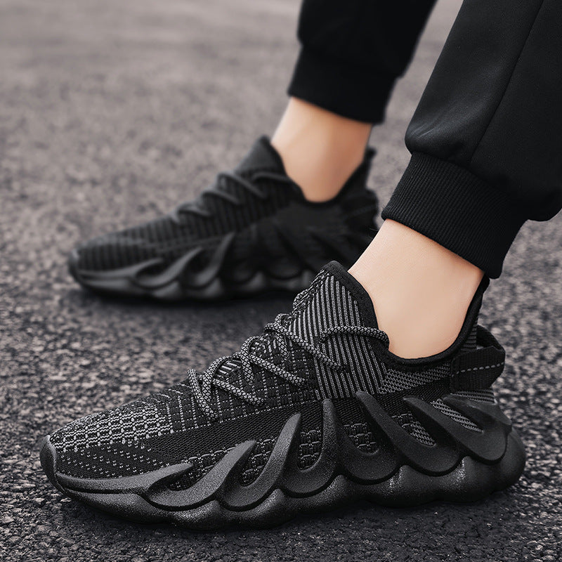 Men's Fashion Wave Sole Sneakers | Cool Sports Shoes for Everyday Wear