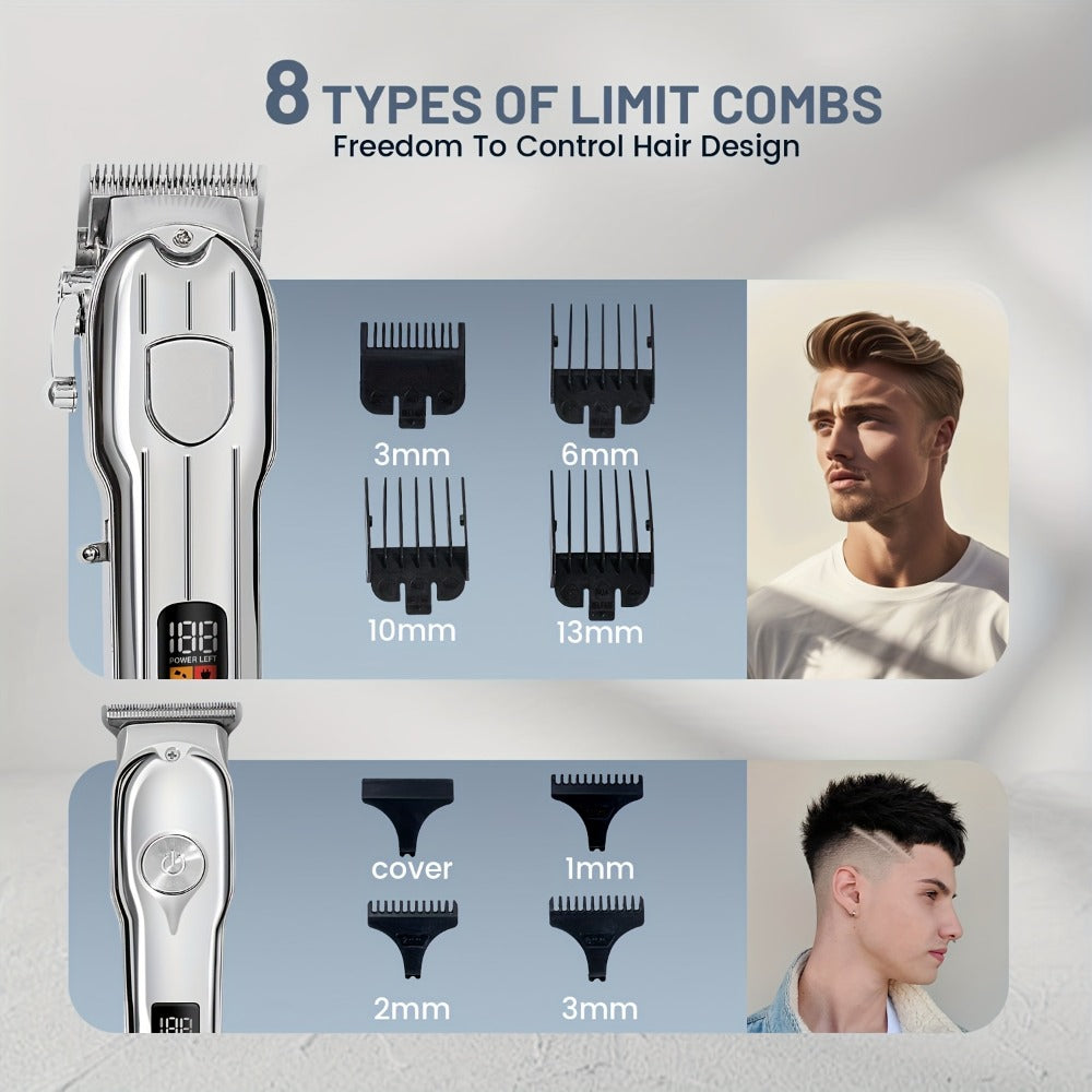 Hair Cutting Kit with T-Blade Trimmer for Men Home and Salon Use