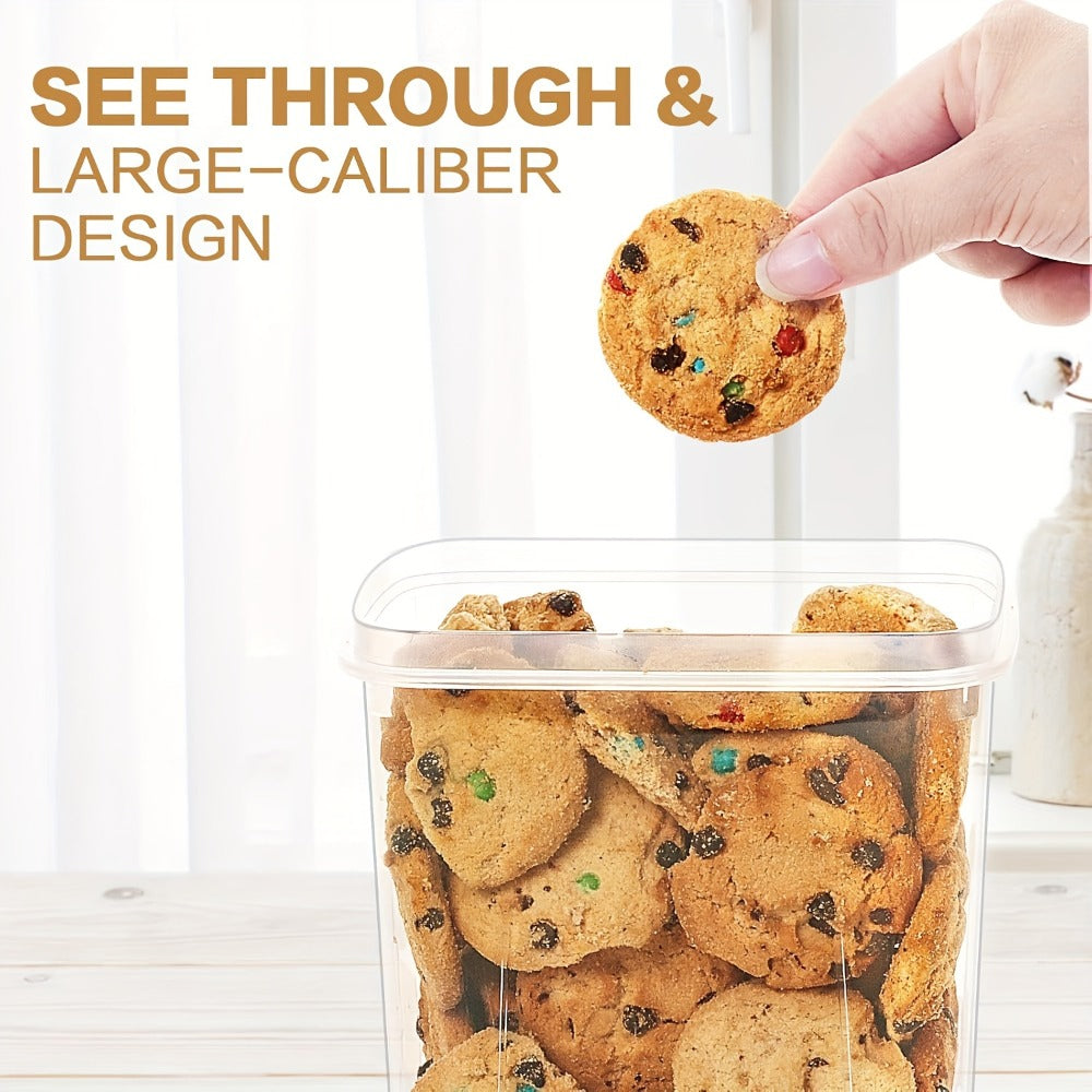 Airtight Food Storage Containers, 32 Plastic Containers and 32 Airtight Snap Lids with Reusable Labels for Pantry Organization