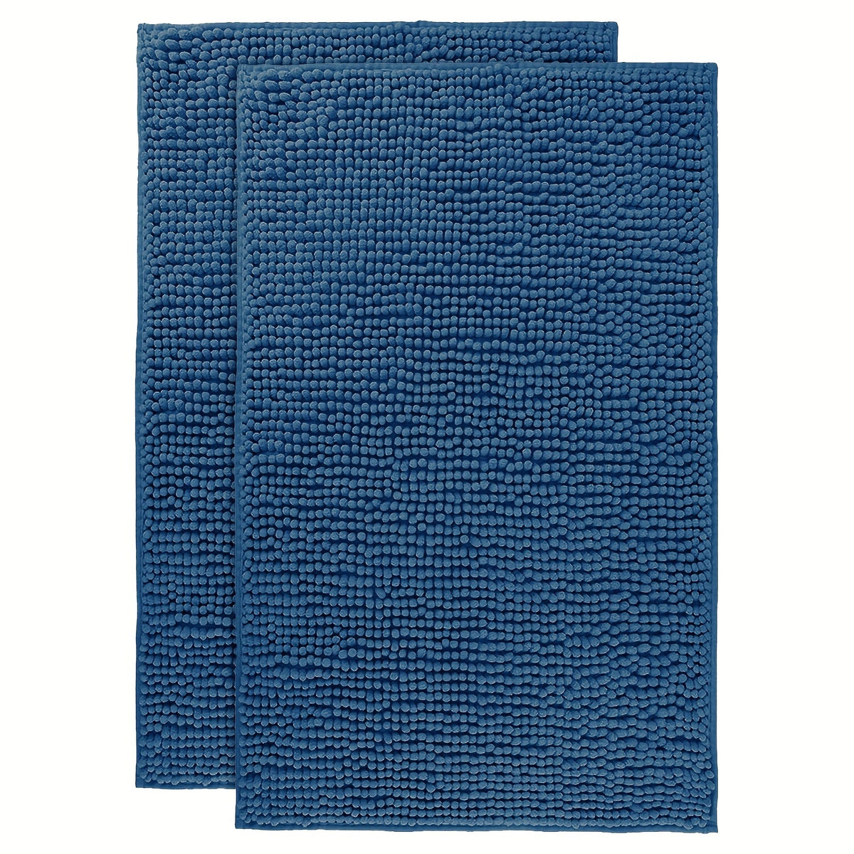 Chenille Bath Rug Extra Thick Soft Absorbent Non-Slip Bathroom Mat Machine Washable, Multiple Sizes & Colors