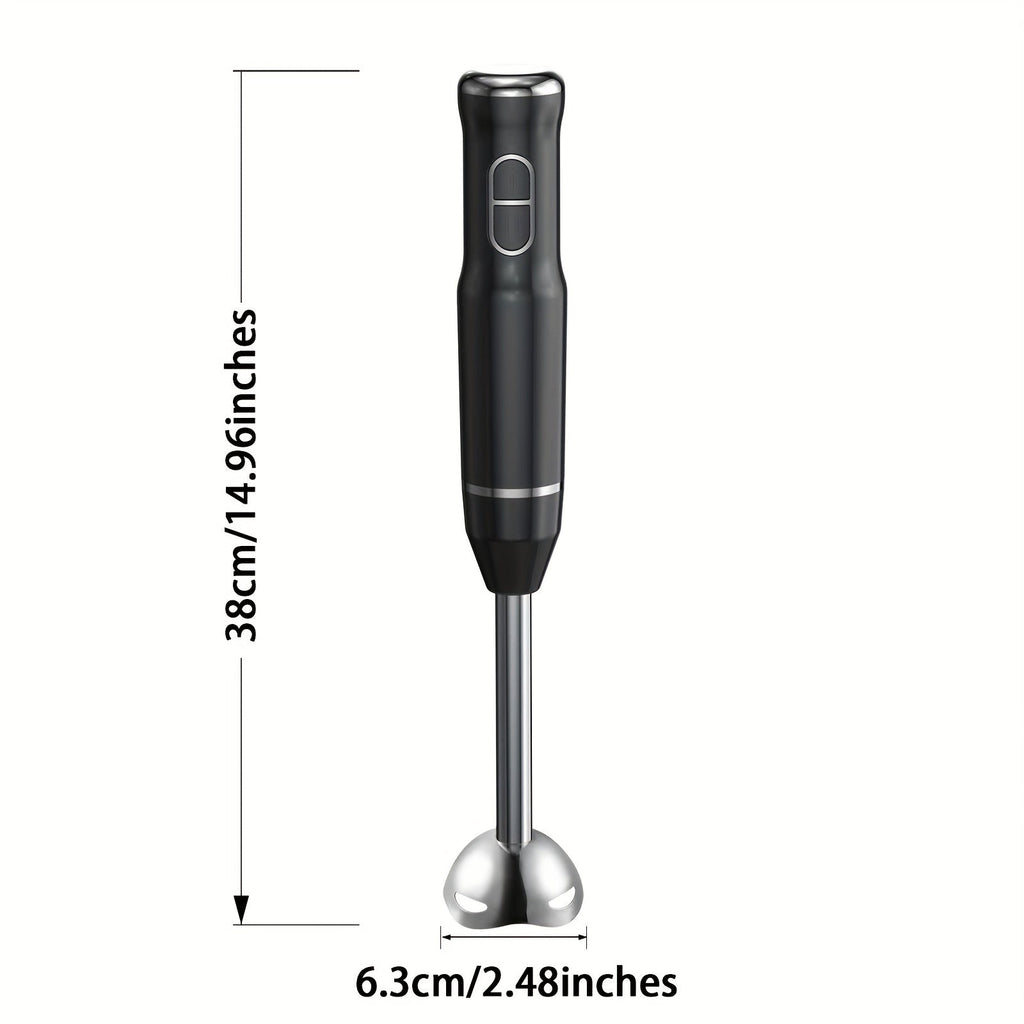 Immersion Blender 400W Handheld Stick Mixer with 2 Speeds & Turbo Mode 304 Stainless Steel Blades – Corded Hand Blender with Detachable Base for Soup Smoothie Puree Baby Food