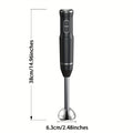 Immersion Blender 400W Handheld Stick Mixer with 2 Speeds & Turbo Mode 304 Stainless Steel Blades – Corded Hand Blender with Detachable Base for Soup Smoothie Puree Baby Food