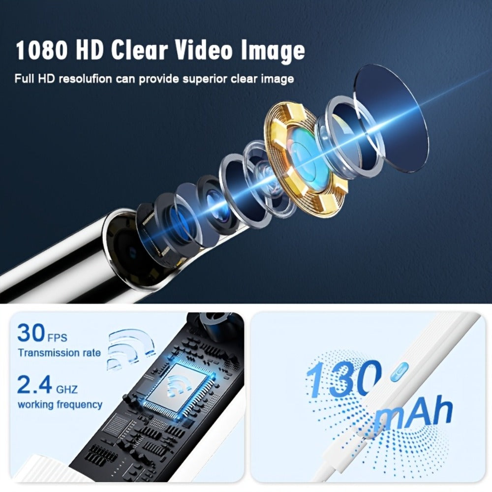 Ear Wax Removal Tool Camera (1080P Wi-Fi) for Safe Ear Care at Home