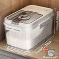Food Storage Containers, Airtight Food Storage Container Rice Canister, Flip-top with sealing buckle