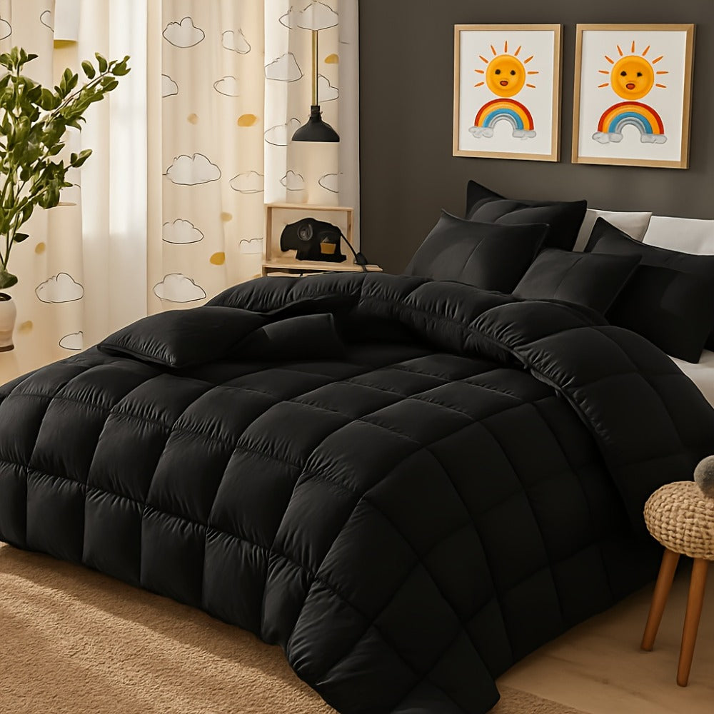 Bed in a Bag Full Queen and King Comforter Set in Soft Satin-Like Fabric (7 Piece)