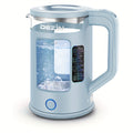 Glass Electric Kettle with Blue LED Light – 1.5L Borosilicate Glass Water Boiler, Auto Shut-Off & Boil-Dry Protection, Fast Heating Hot Water Kettle for Tea & Coffee – Azure, Black