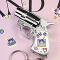 Cute Cartoon Lighter with Keychain – Sanrio Hello Kitty & Kuromi Mini Windproof Flame Lighter, Portable Blue Fire Lighter for Cigarettes, Creative Kawaii Gift Idea, No Battery Required (Butane Not Included)