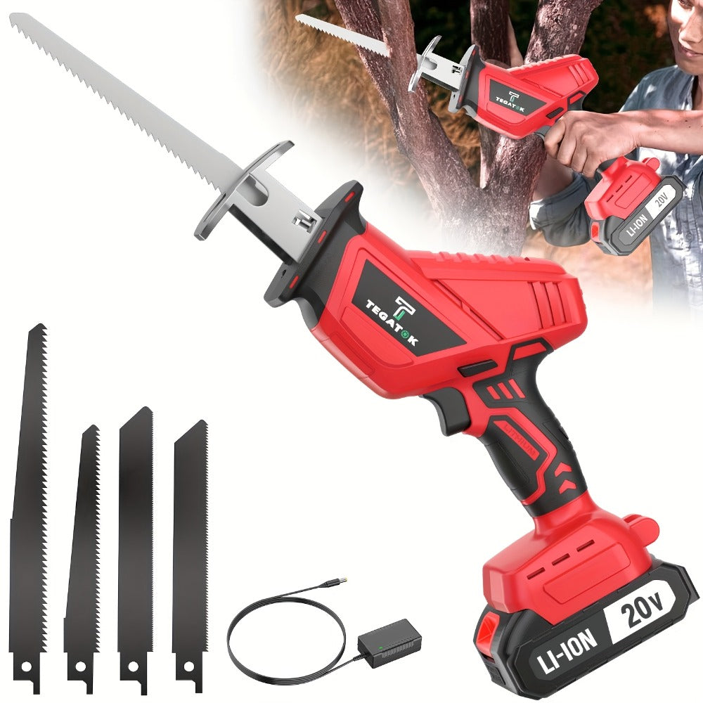 Electric Saw in an Electric Design with LED Light and Safety Lock