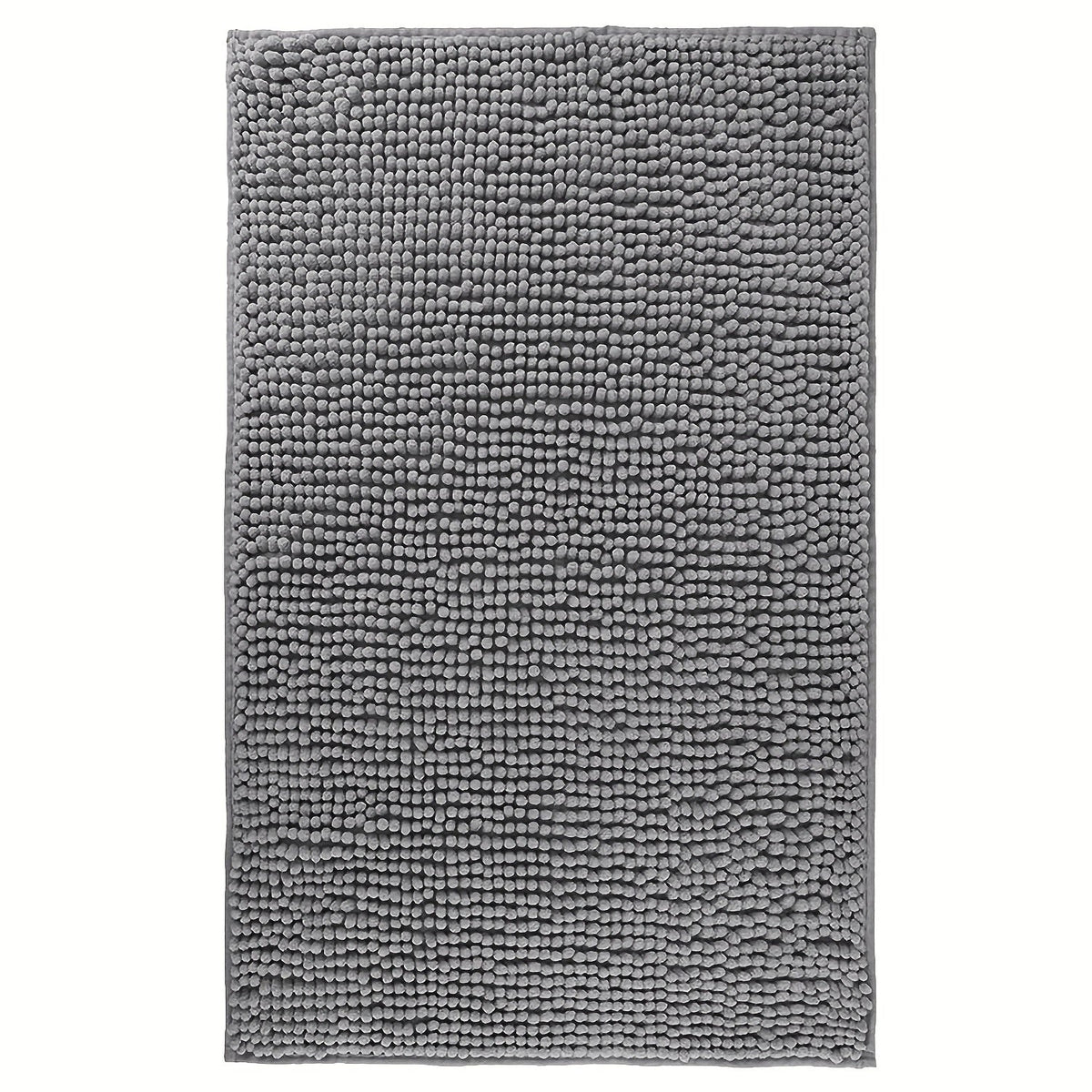 Chenille Bath Rug Extra Thick Soft Absorbent Non-Slip Bathroom Mat Machine Washable, Multiple Sizes & Colors