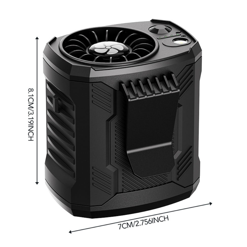Portable Fan for Cars, USB Rechargeable Clip-On Cooling with Adjustable Speed for Travel and Everyday Drives