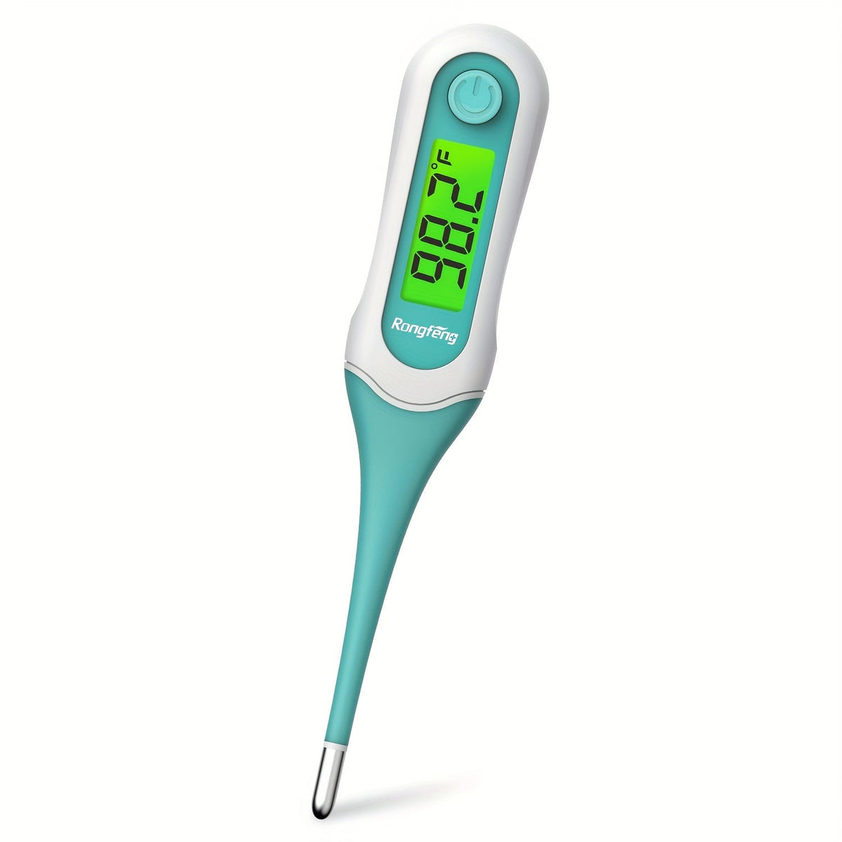 Digital Oral Thermometer for Adults & Kids – 8-Second Fast Read, Bendable Tip, 3-Color Fever Backlight, 32 Memory Records, Rectal Use for Infants, Celsius/Fahrenheit Conversion