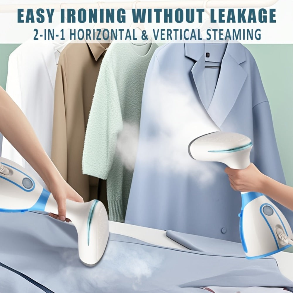 Garment Steamer, 9.47oz Removable Water Tank, Compact Mini Steam Iron for Clothes Home Travel Office