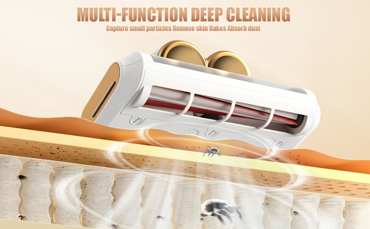 Mattress Vacuum with Cleaner 16Kpa UV Light and 80000 RPM Sonic Technology