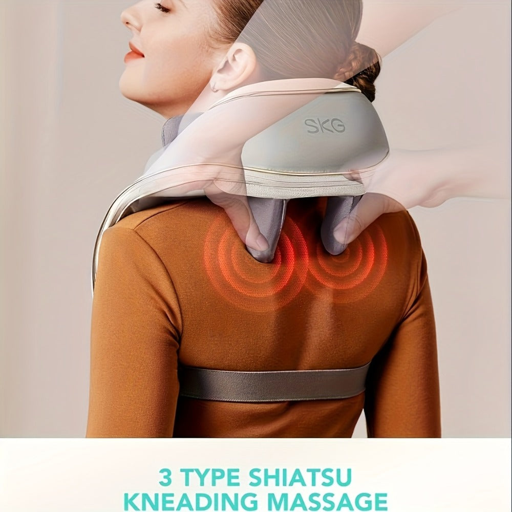 Neck Massager in a Cordless 6D Shiatsu Design for Neck and Shoulder with 9 Modes