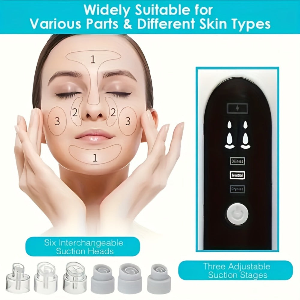 Pore Vacuum with USB Rechargeable Electric Pore Cleaner for Men and Women