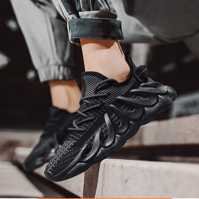 Men's Fashion Wave Sole Sneakers | Cool Sports Shoes for Everyday Wear