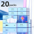 Facial Tissue 20 Packs – Dry & Wet Use, Sensitive Skin Safe, Absorbent Soft Tissues for Home Kitchen Bathroom Travel
