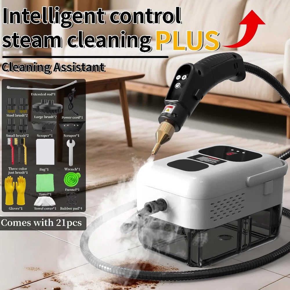 Steam Cleaner, Portable High-Temperature High-Pressure Handheld Steamer for Home, Tile & Grout Cleaning 9-Speed Adjustable