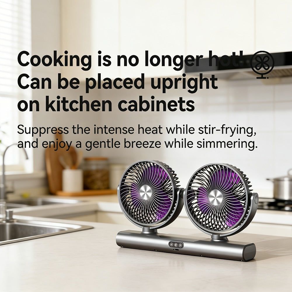 Usb Fan in a Rechargeable Design for Camping and Home & Office