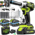 Cordless Impact Wrench Brushless Motor 3-in-1 High Torque – Rechargeable Battery, Lightweight Design, Variable Speed, for Car Repair, Auto Mechanic, Construction, Workshop & Household Maintenance – Multiple Battery & Accessory Configurations