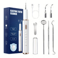 Interdental Plaque Remover with LED Light – Electric Teeth Cleaner, 5 Cleaning Modes, 2 Replacement Heads, Oral Irrigator-Like Function, No Water Required, Dental Care for Travel & Home Use