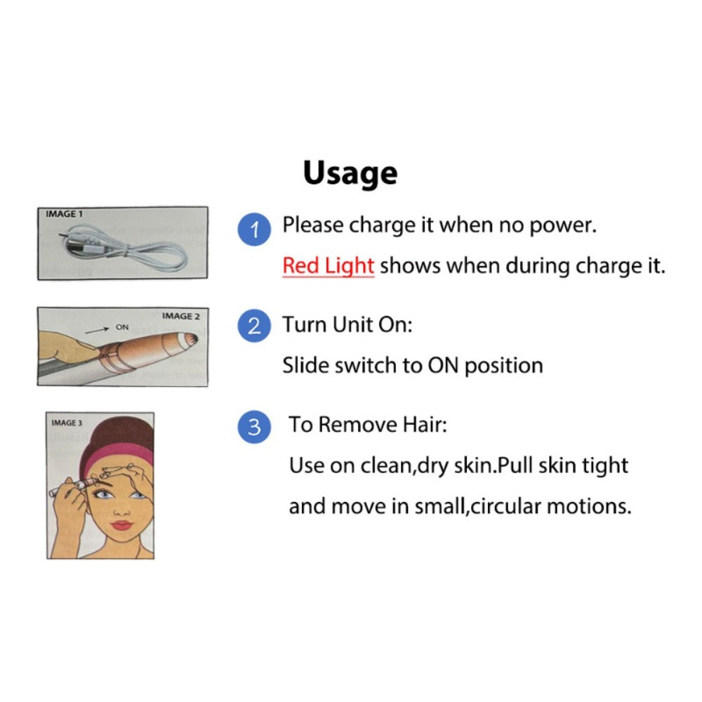 Eyebrow Trimmer: Electric for Women 2 Pack, USB Rechargeable Painless Precision Eyebrow Razor Pen