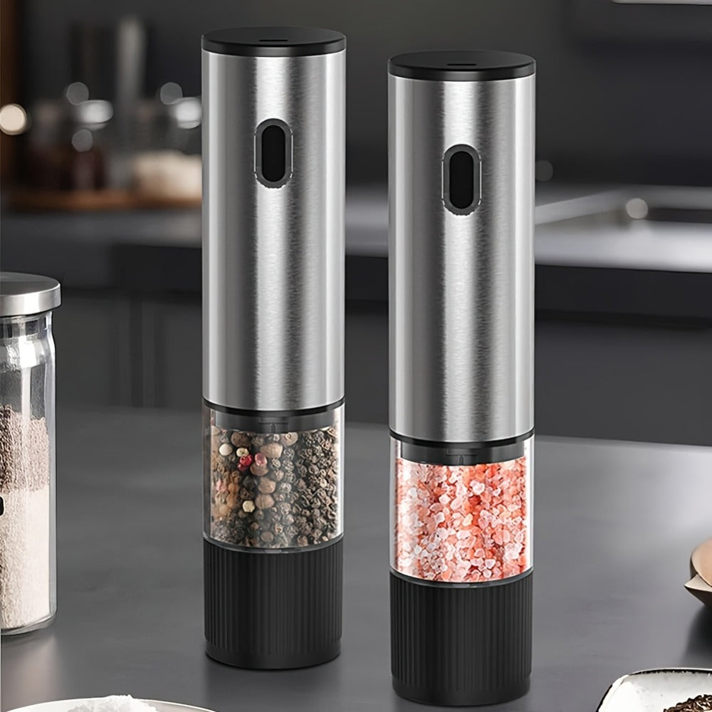 Electric Pepper Grinder with 5-Level Adjustable Coarseness and Ceramic Core for Kitchen Cooking