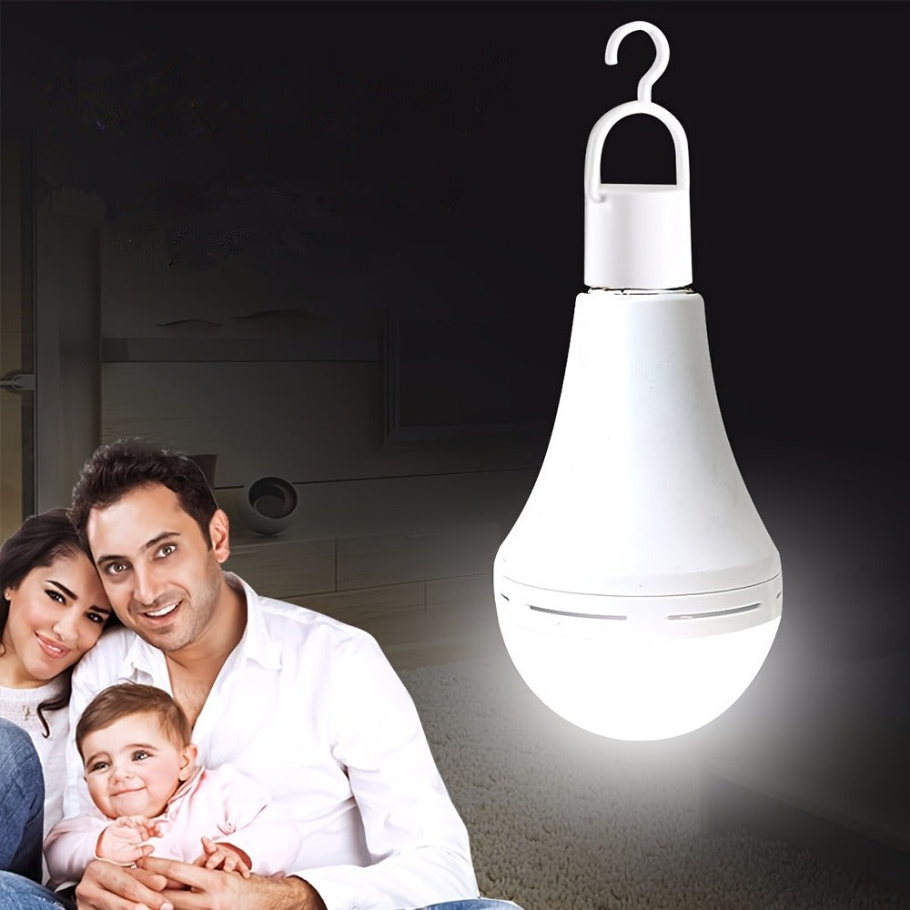 Rechargeable Emergency LED Light Bulb 4 Pack, 12W 6500K, for Camping and Power Outage