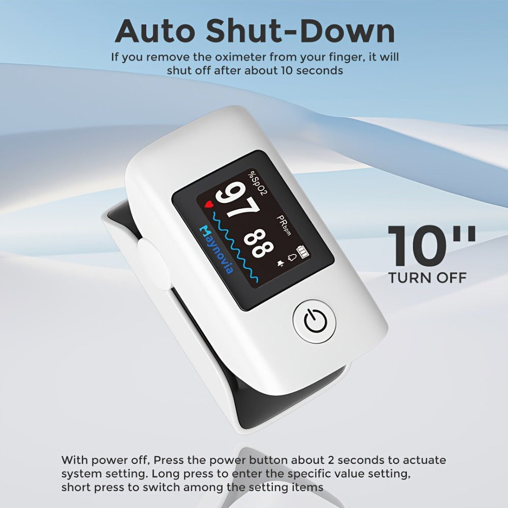 Blood Pressure Monitor, Oximeter Fingertip Digital BP Machine Home Use, Fully Automatic Hypertension Tracker