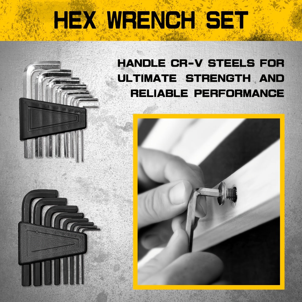 Magnetic Screwdriver Set, 118-Piece Chrome Vanadium Steel Tool Kit with Storage Rack and Magnetic Bowl for Repairs
